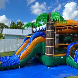 Palms Bounce House Combo Big Slide Rental - Peters Party Rental