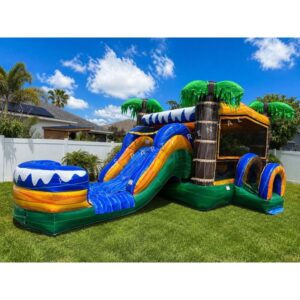 Palms Bounce House Combo Big Slide Rental - Peters Party Rental