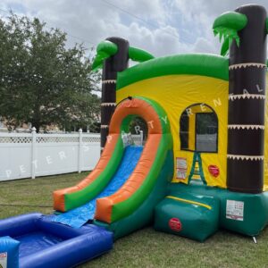 Palms Bounce House Combo with Pool Wet Rental - Peters Party Rental