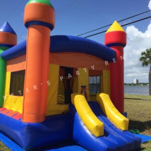 Regular Castle Bounce House Dry Multicolor Rental - Peters Party Rental