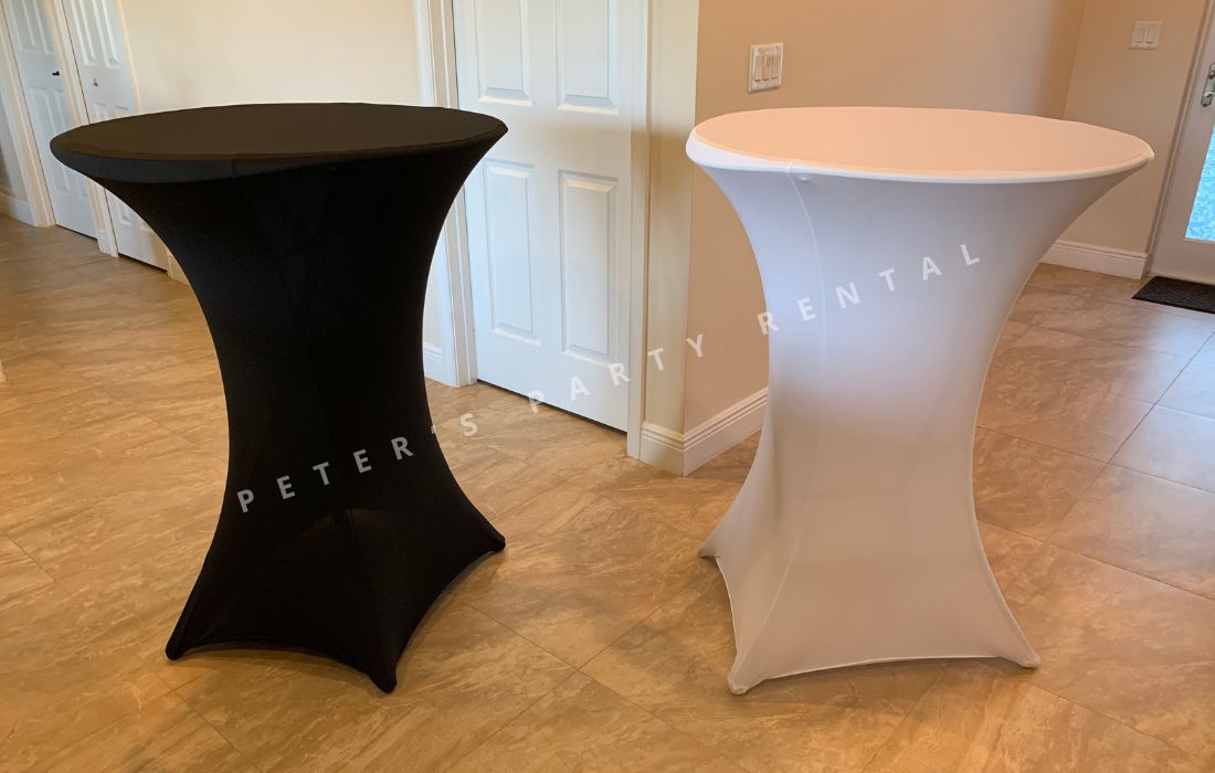 High Top Table with Cover for Rent - Peters Party Rental
