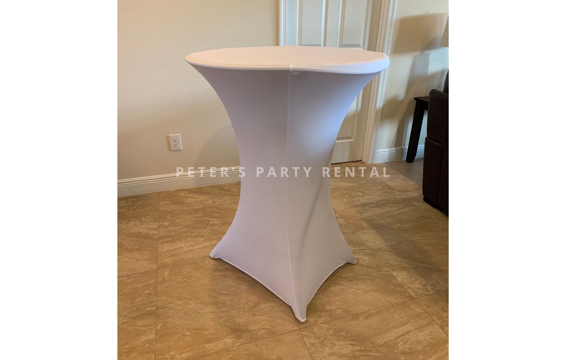 High Top Table with Cover for Rent - Peters Party Rental