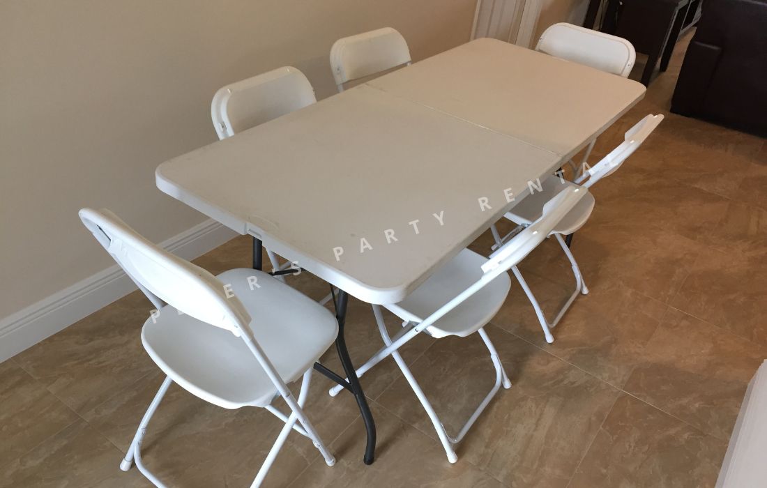 Rectangular Table 6ft Rental - Peters Party Rental