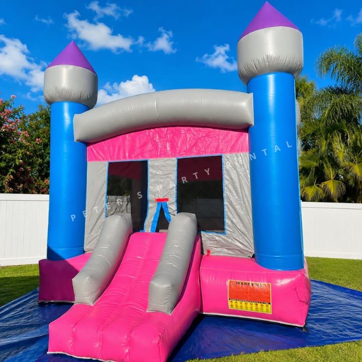 Regular Rosa Castle Bounce House Dry Rental - Peters Party Rental