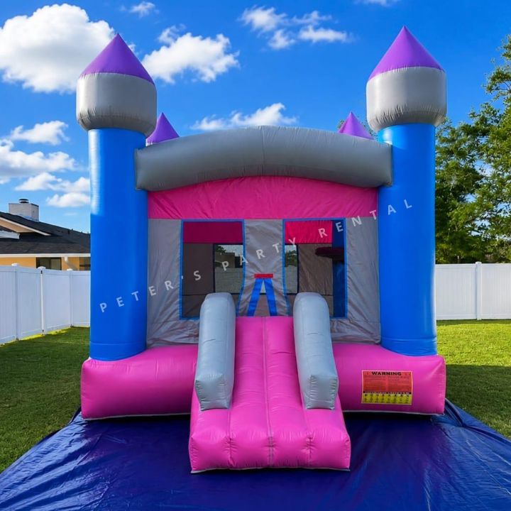 Regular Rosa Castle Bounce House Dry Rental - Peters Party Rental