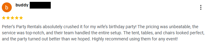 Testimonial-Promo-January-Bounce-Houses-Tents-Peters-Party-Rental
