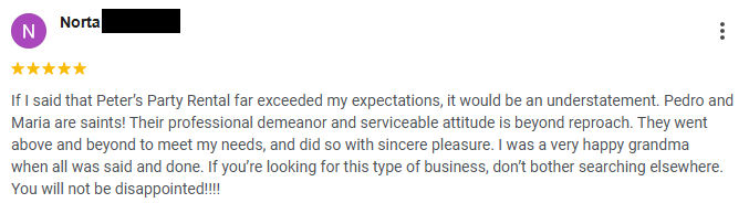 Testimonial-Promo-January-Bounce-Houses-Tents-Peters-Party-Rental