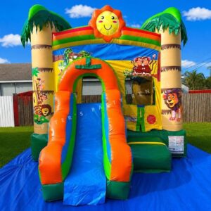 Regular Safari Bounce House Dry Rental - Peters Party Rental